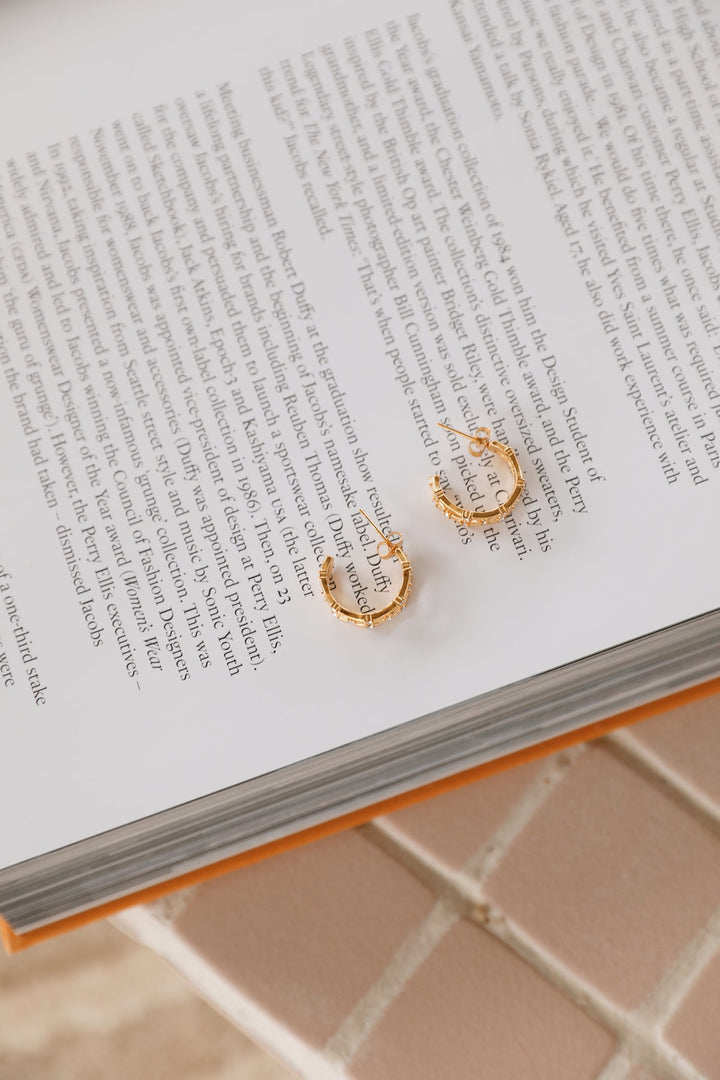 Gold-Plated Earrings Jovial Life 18 Karats Jasmine's Boutique Australia