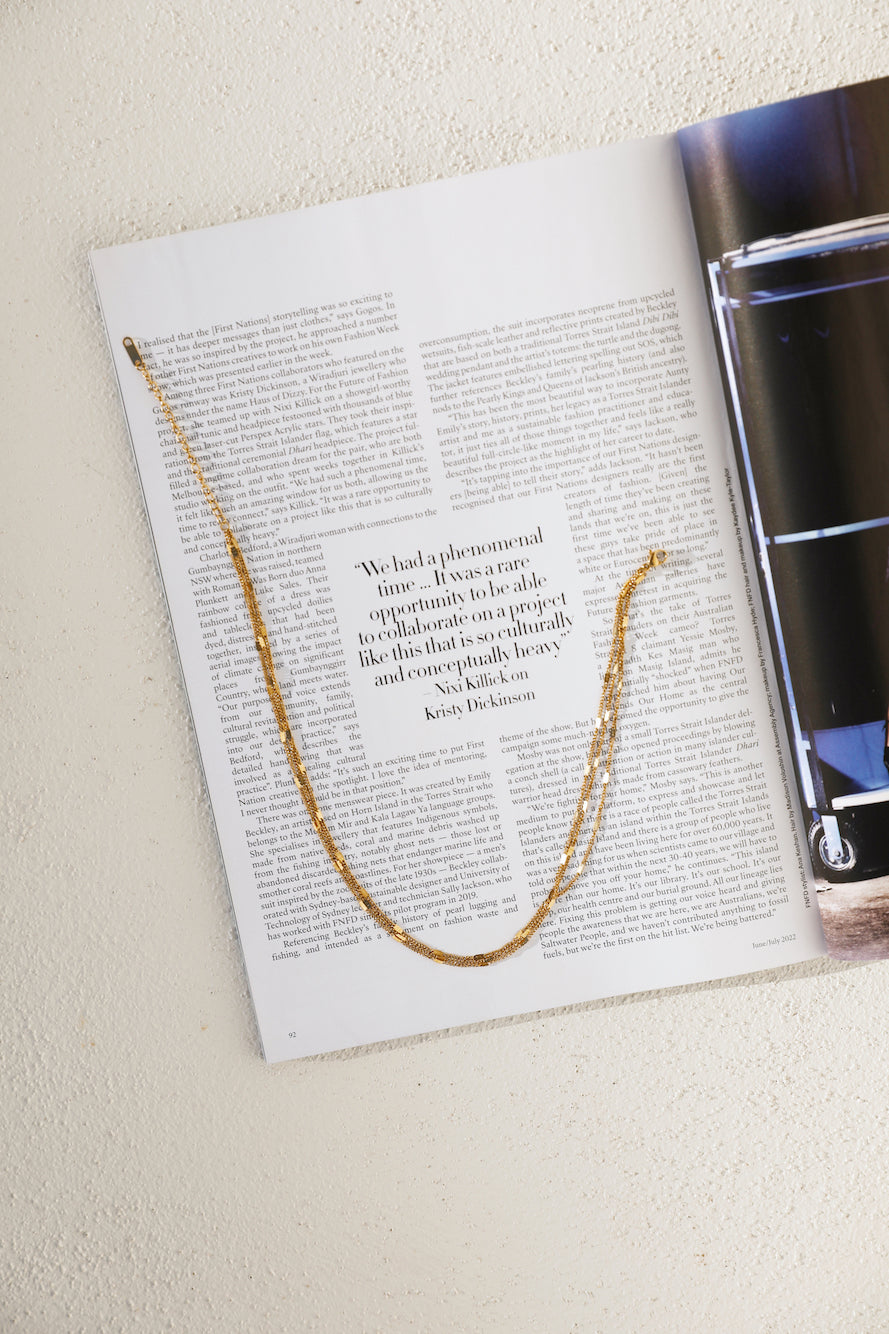 Seraphina 18 Karat Gold-Plated Necklace Jasmine's Boutique Australia