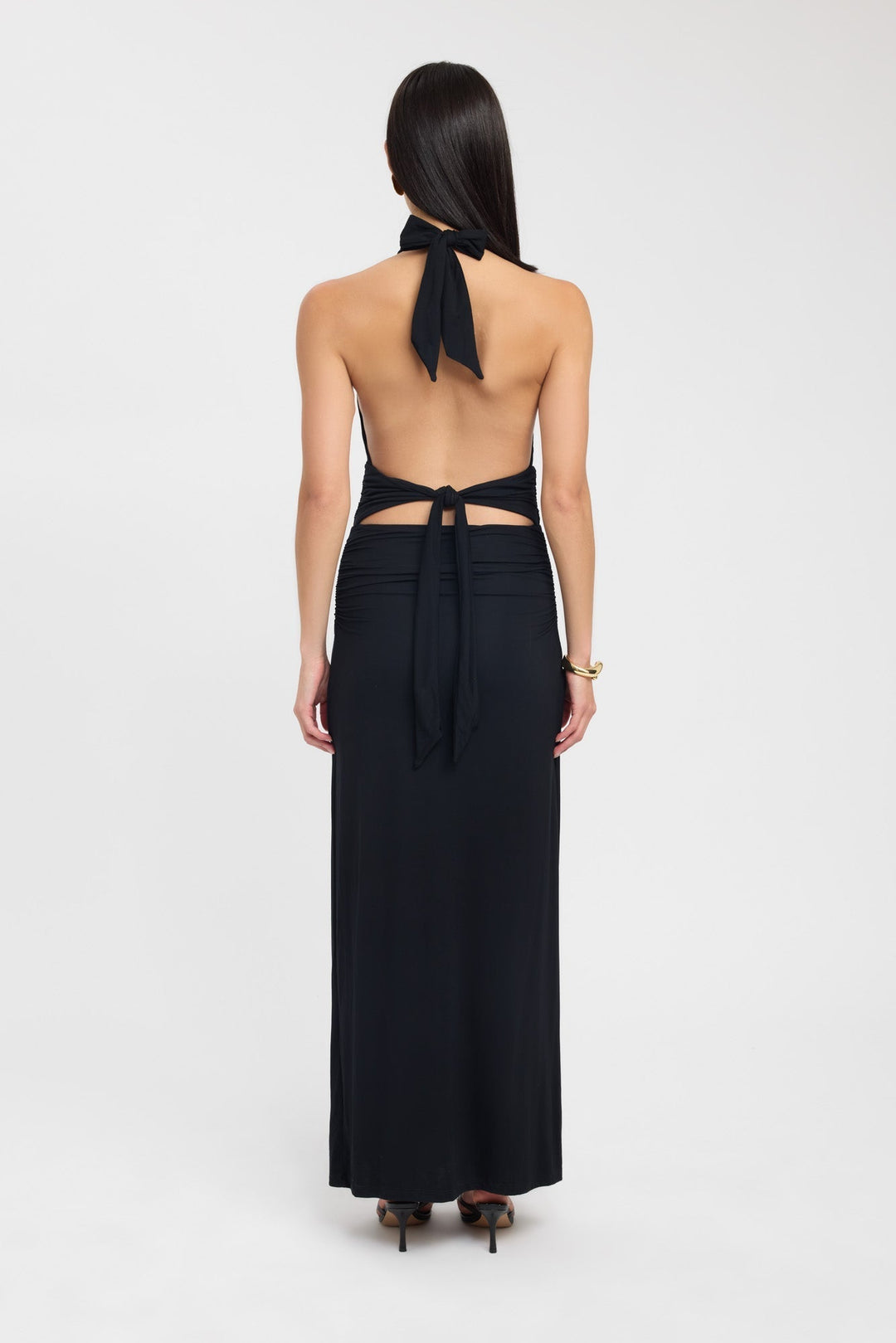 Mocha Elegance Halter Maxi Dress Jasmine's Boutique Australia