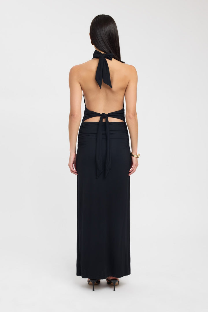 Mocha Elegance Halter Maxi Dress Jasmine's Boutique Australia
