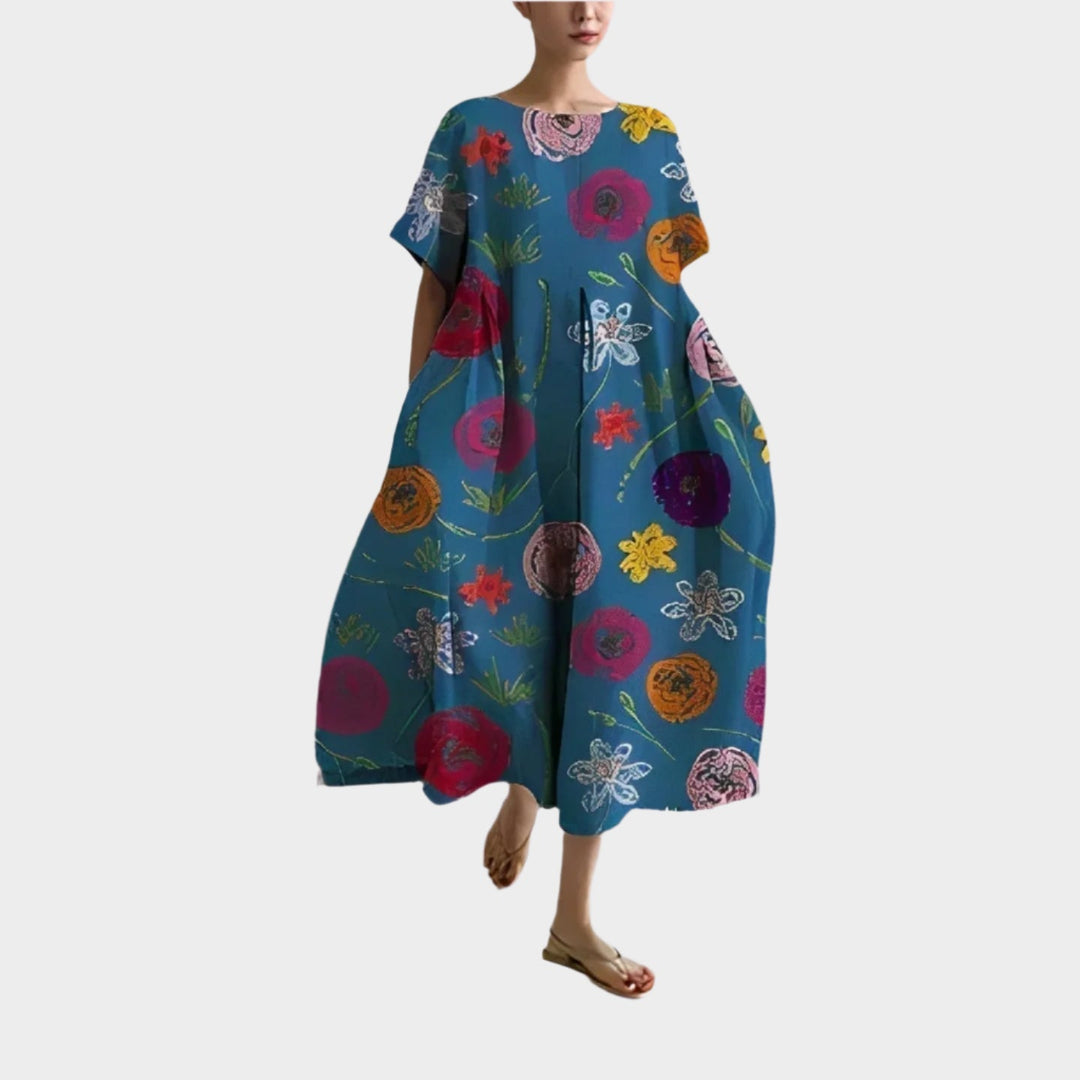 Comfortable Long Retro Dress Jasmine's Boutique Australia