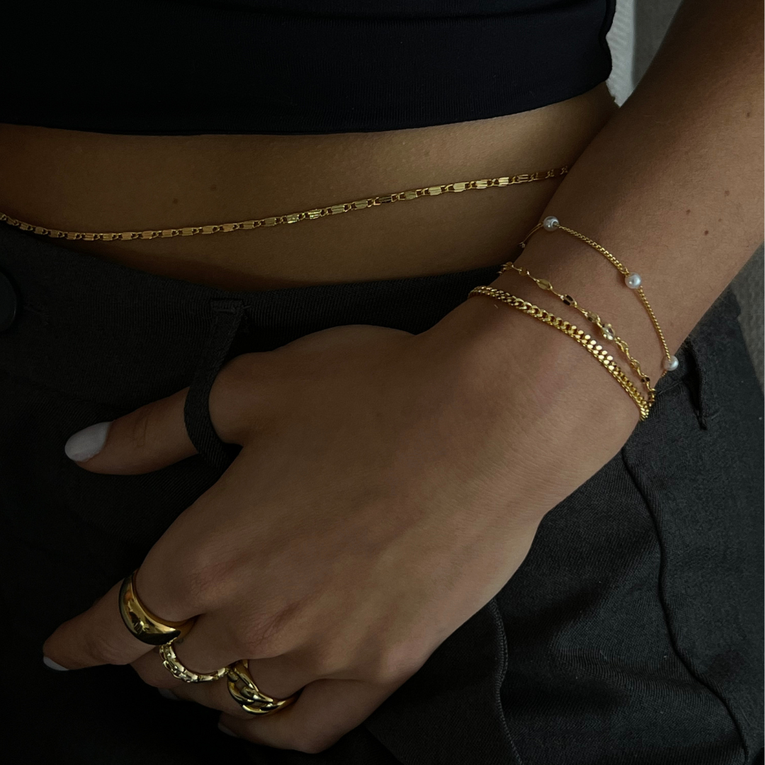 Gold Bracelet of Love and Emotions Jasmine's Boutique Australia