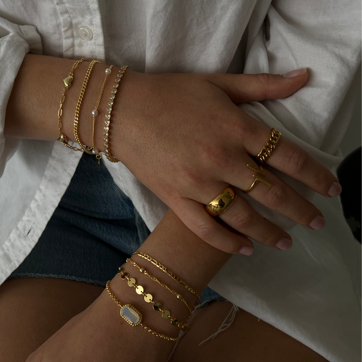 Gold Bracelet of Love and Emotions Jasmine's Boutique Australia