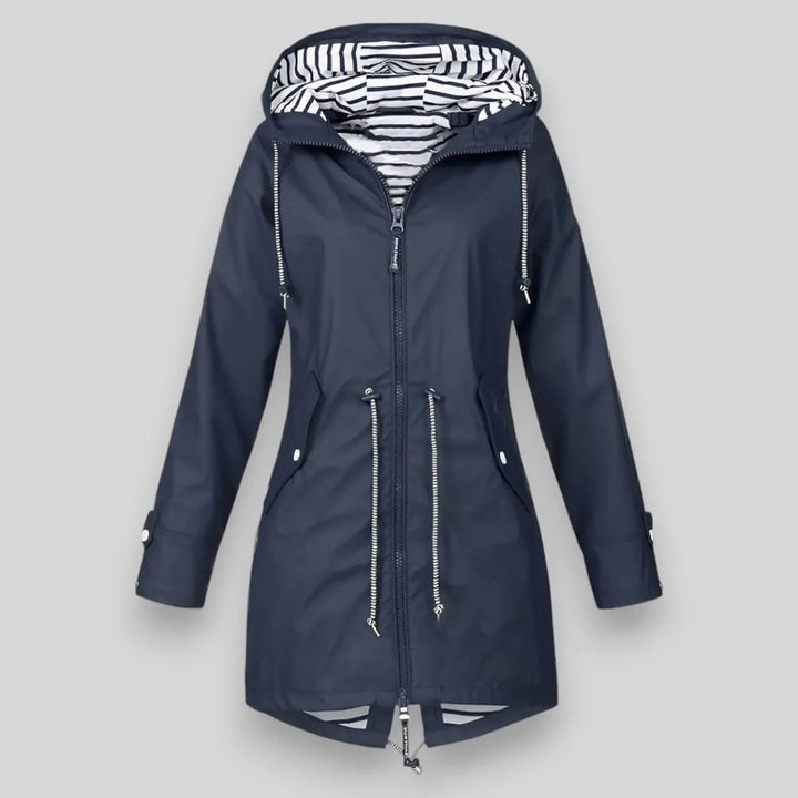 Mariner Stripe-Lined Rain Parka Jasmine's Boutique Australia