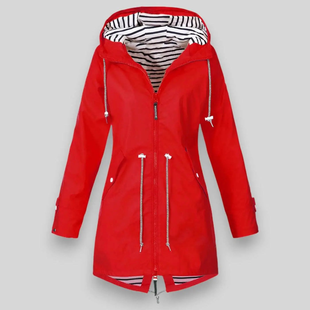 Mariner Stripe-Lined Rain Parka Jasmine's Boutique Australia