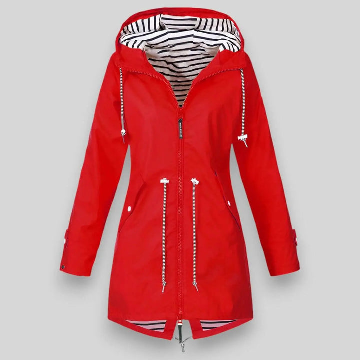 Mariner Stripe-Lined Rain Parka Jasmine's Boutique Australia