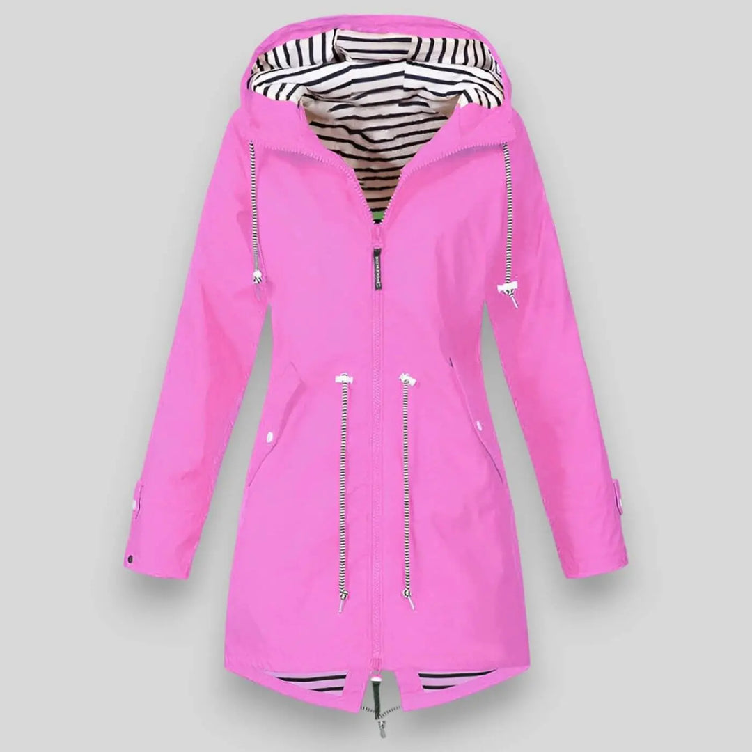 Mariner Stripe-Lined Rain Parka Jasmine's Boutique Australia