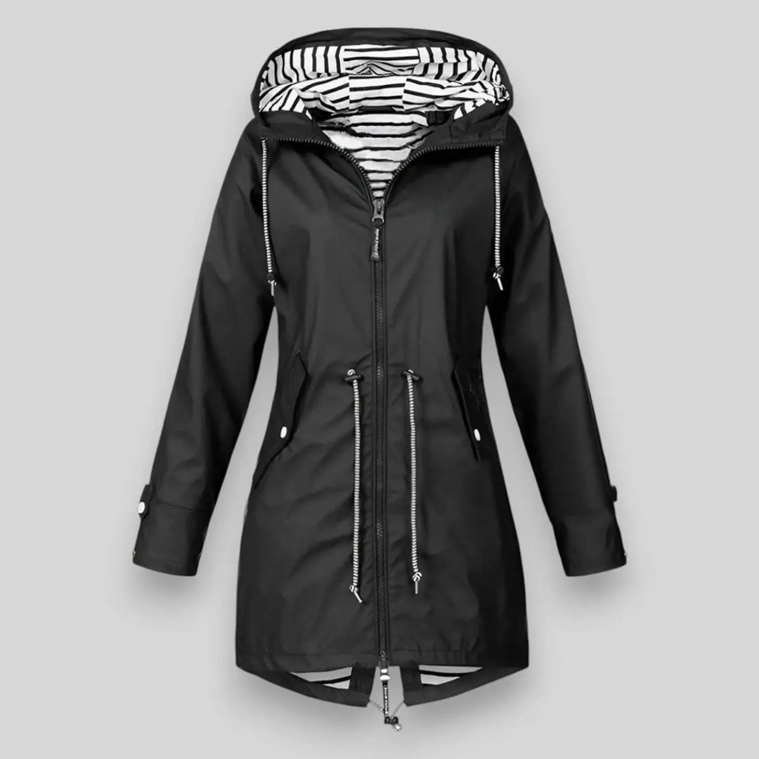 Mariner Stripe-Lined Rain Parka Jasmine's Boutique Australia