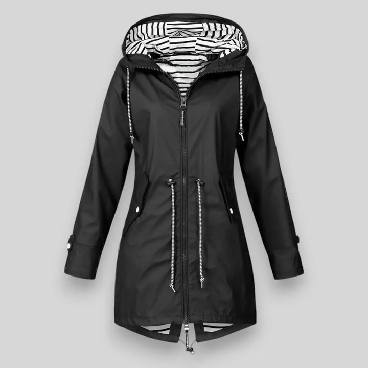 Mariner Stripe-Lined Rain Parka Jasmine's Boutique Australia