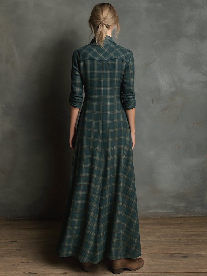 Maxi Striped Dress with Lapels Jasmine's Boutique Australia