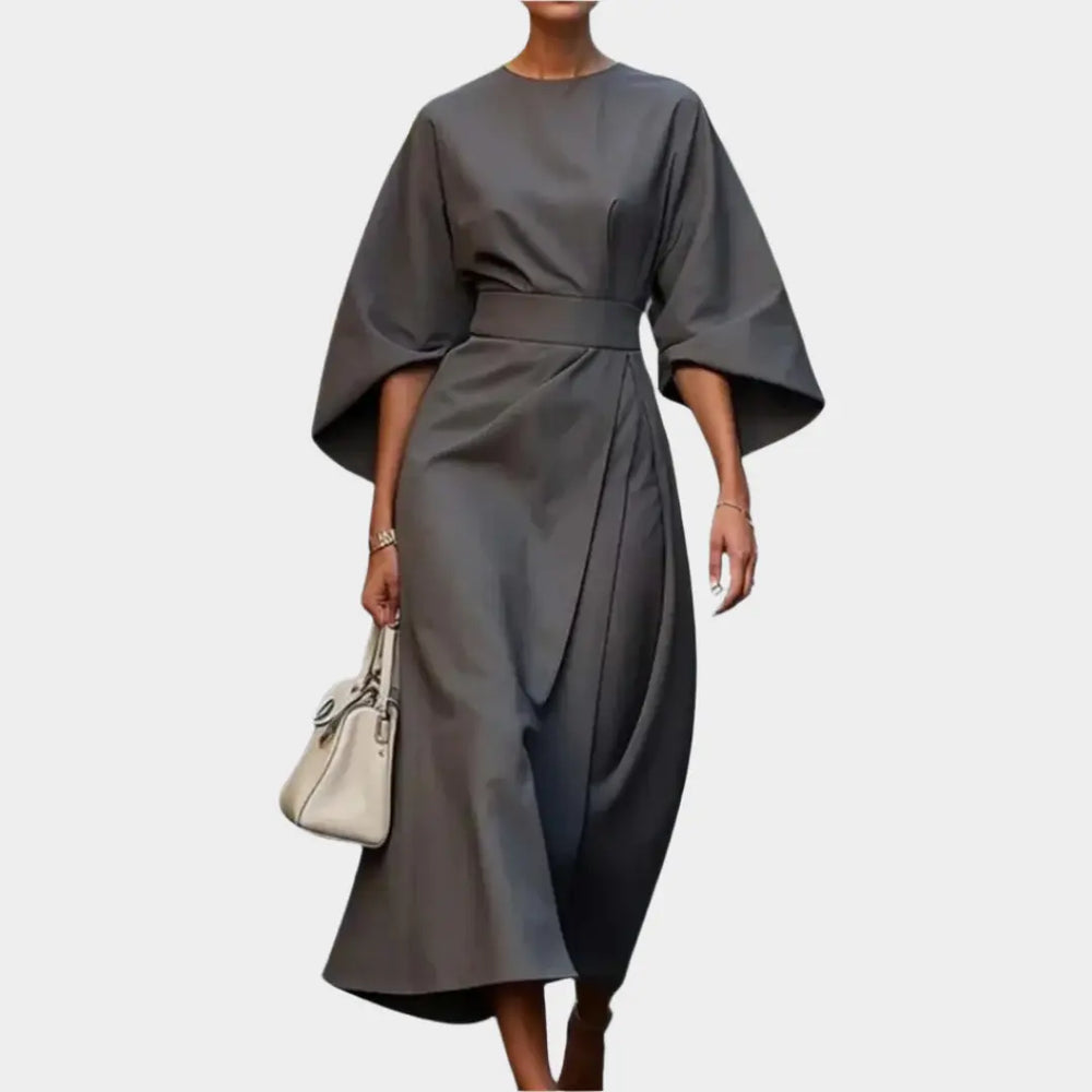 Chic Minimal Dress with Belt and Wide Sleeves Jasmine's Boutique Australia