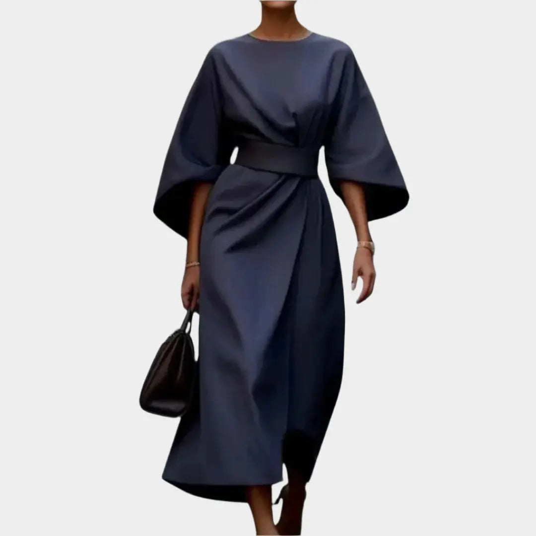 Chic Minimal Dress with Belt and Wide Sleeves Jasmine's Boutique Australia