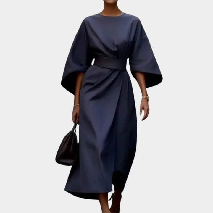 Chic Minimal Dress with Belt and Wide Sleeves Jasmine's Boutique Australia