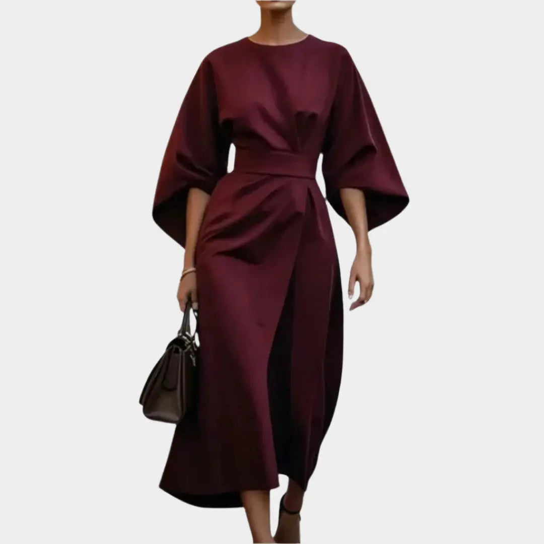 Chic Minimal Dress with Belt and Wide Sleeves Jasmine's Boutique Australia