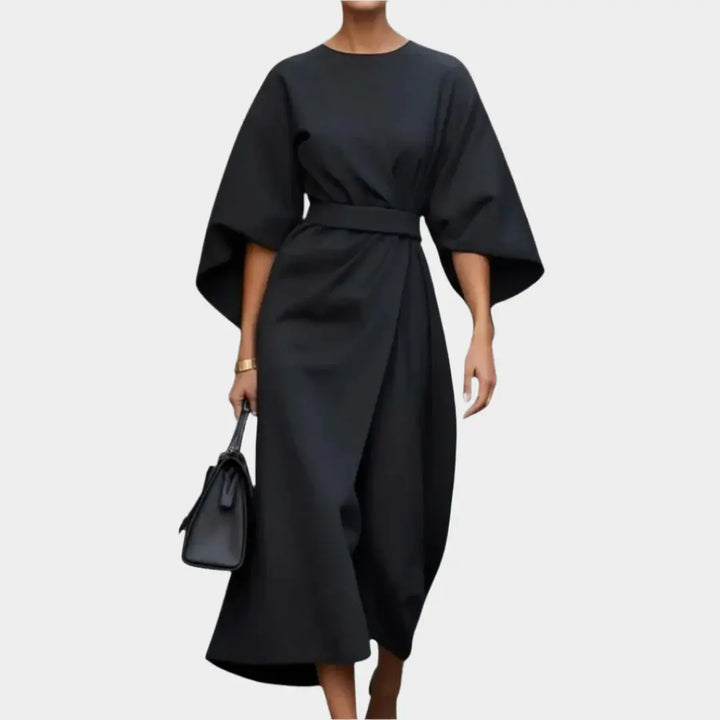 Chic Minimal Dress with Belt and Wide Sleeves Jasmine's Boutique Australia