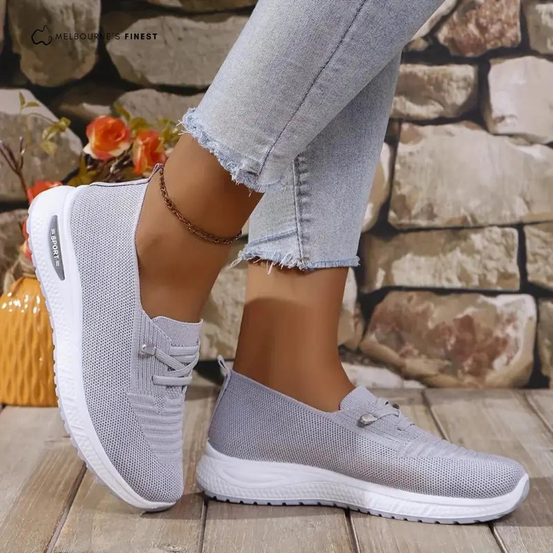 Light Grey Slip-On Comfort Sneakers Jasmine's Boutique Australia