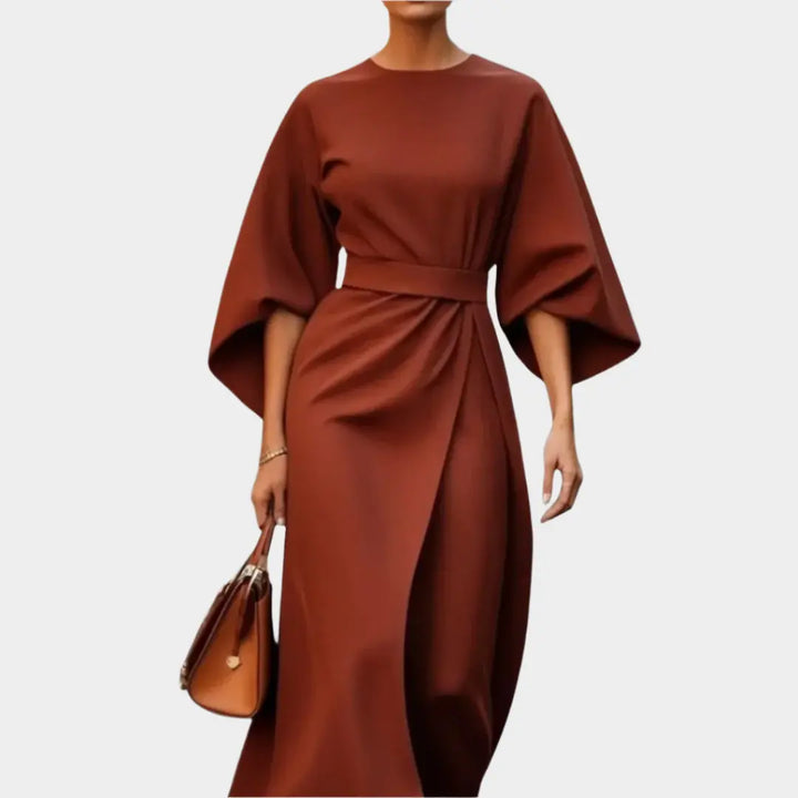 Chic Minimal Dress with Belt and Wide Sleeves Jasmine's Boutique Australia
