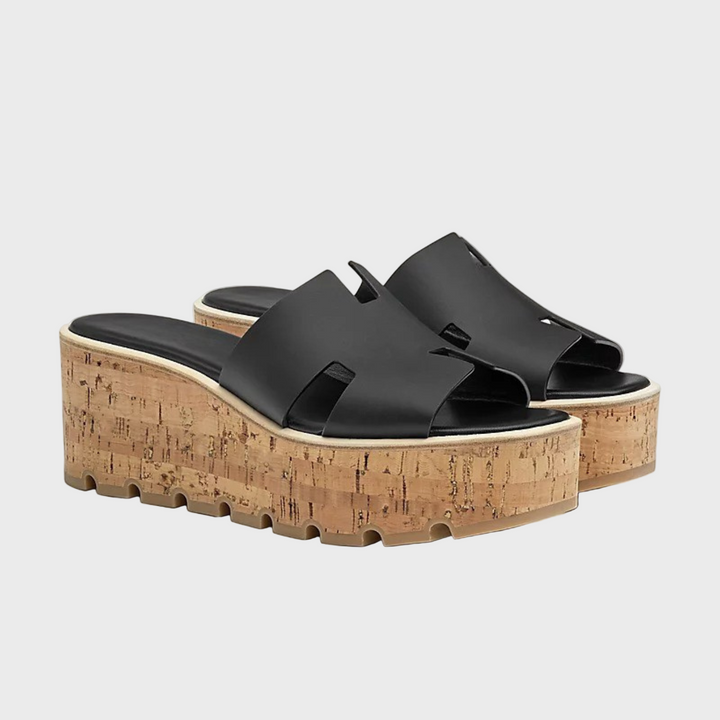 Cork Luxe Platform Slides Jasmine's Boutique Australia