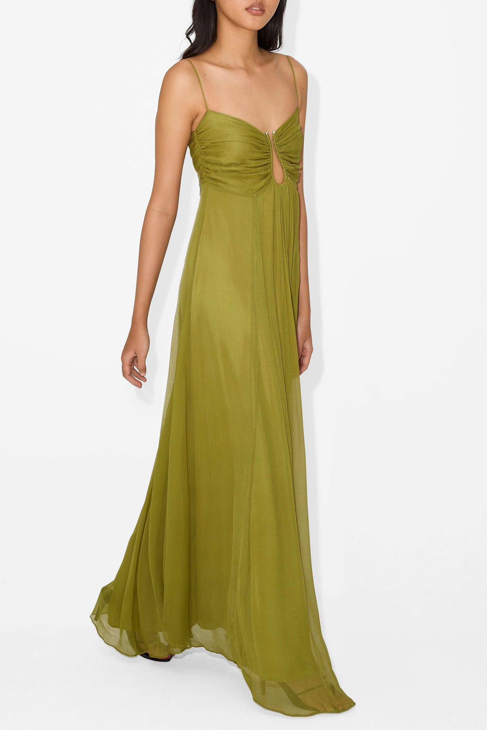 Olive Serenity Keyhole Maxi Dress Jasmine's Boutique Australia