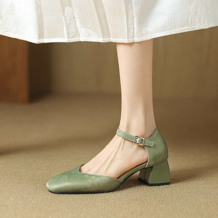 Melvi Block Heels  Liora Lane Boutique  Green / 12.5 69.99