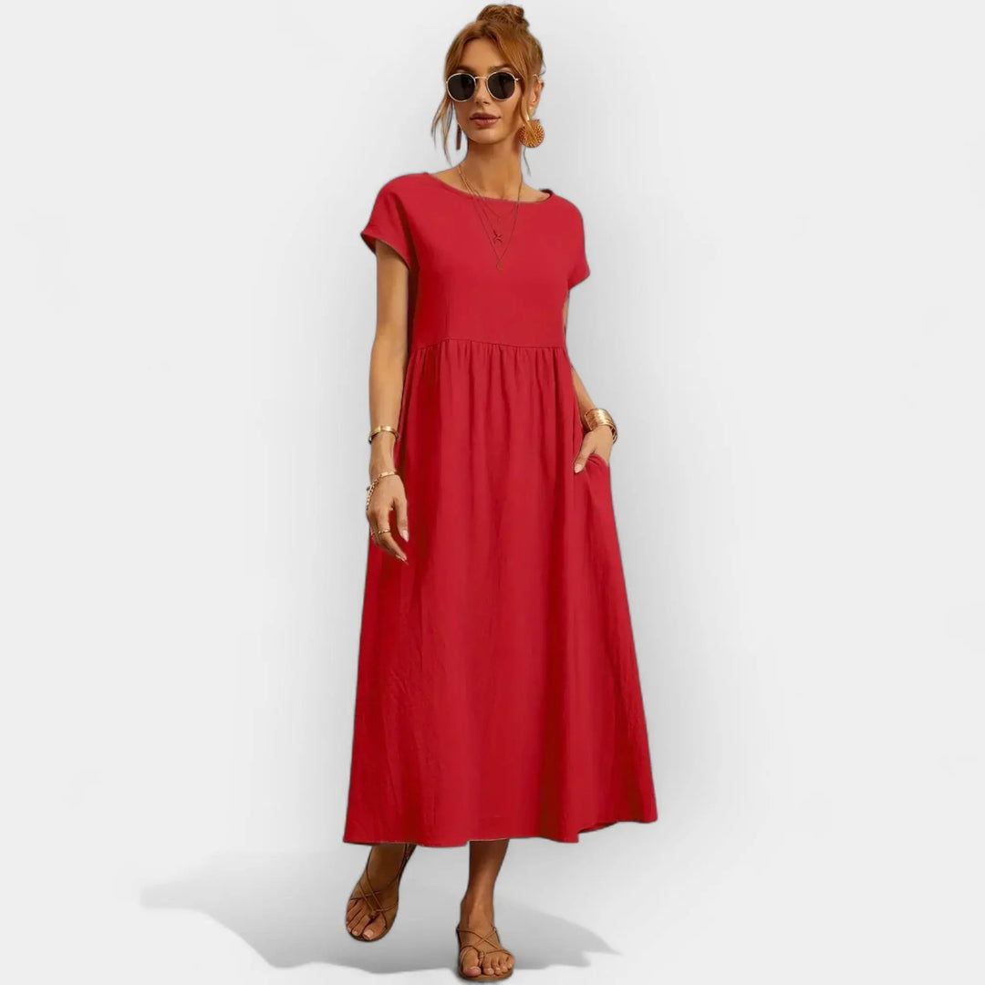 Lightweight Cotton Dress with Pockets Jasmine's Boutique Australia