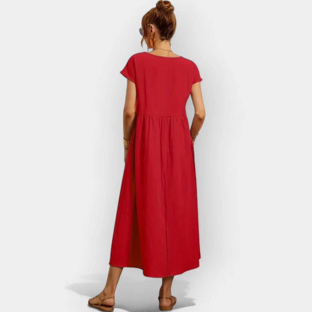 Lightweight Cotton Dress with Pockets Jasmine's Boutique Australia