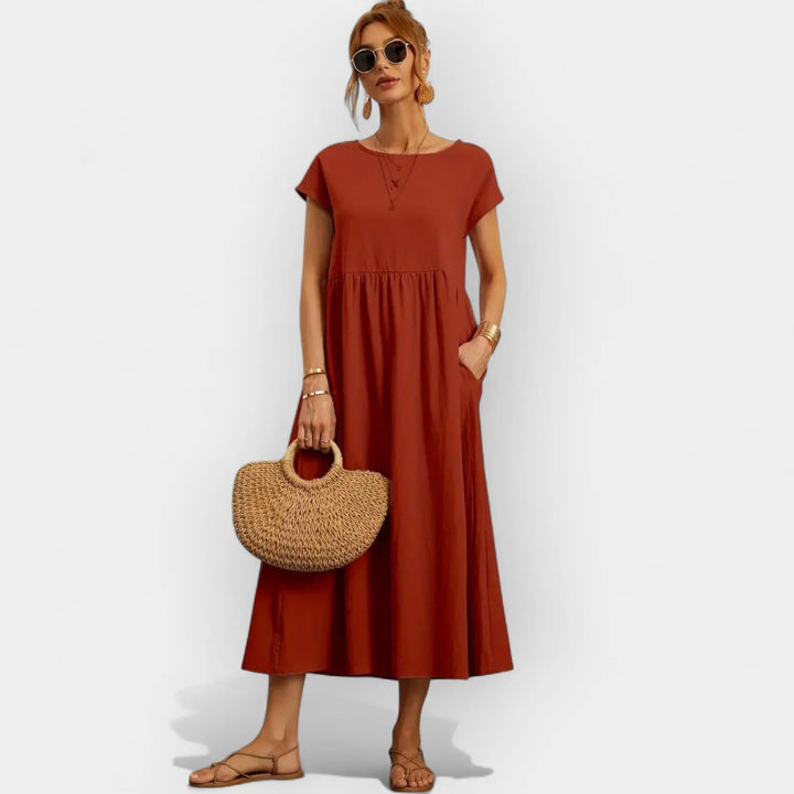 Lightweight Cotton Dress with Pockets Jasmine's Boutique Australia