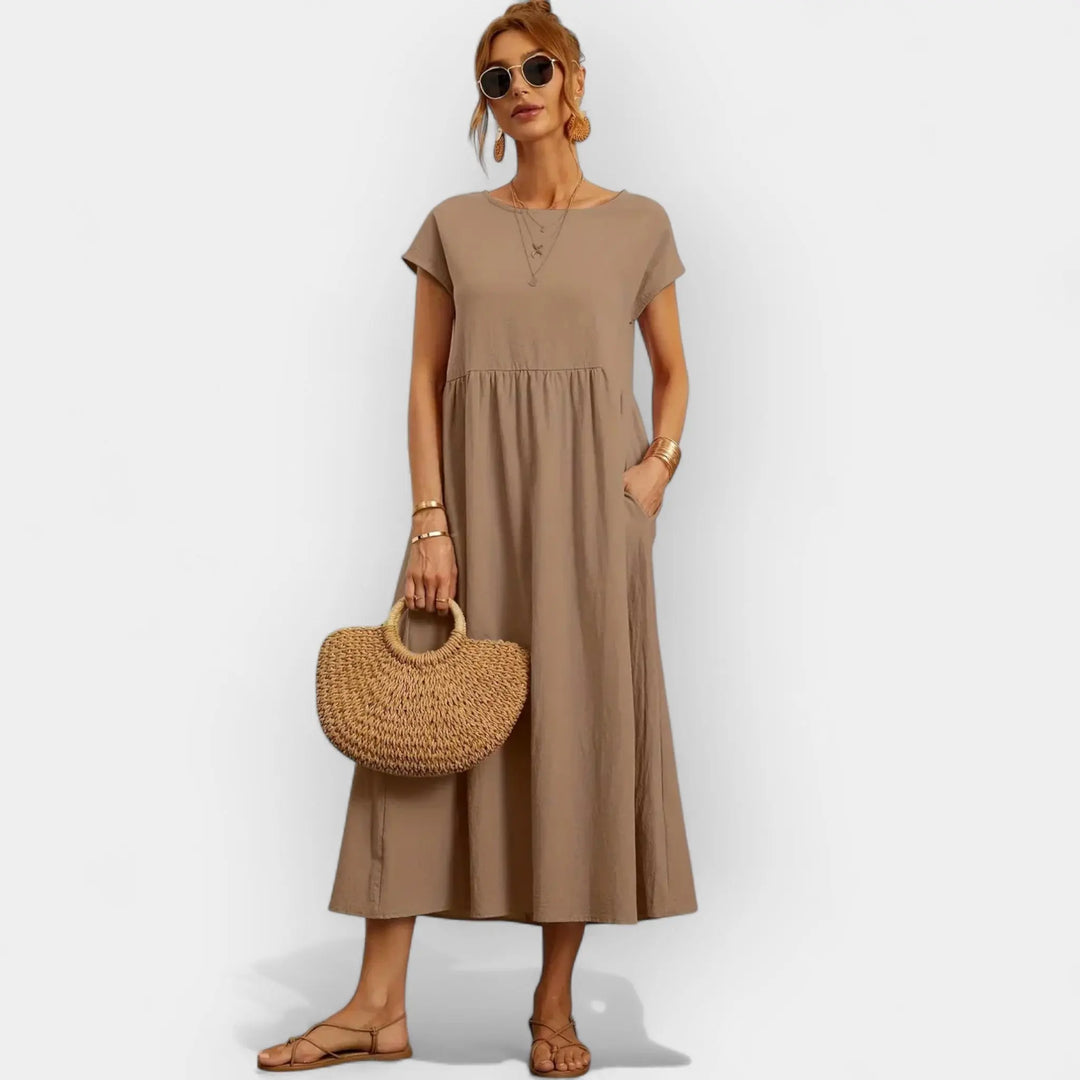 Lightweight Cotton Dress with Pockets Jasmine's Boutique Australia