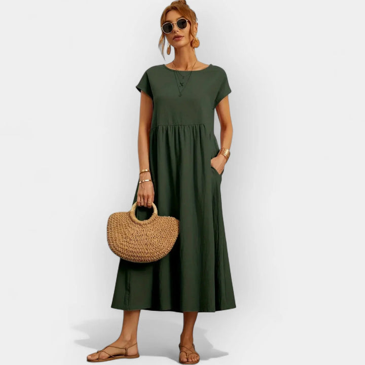 Lightweight Cotton Dress with Pockets Jasmine's Boutique Australia