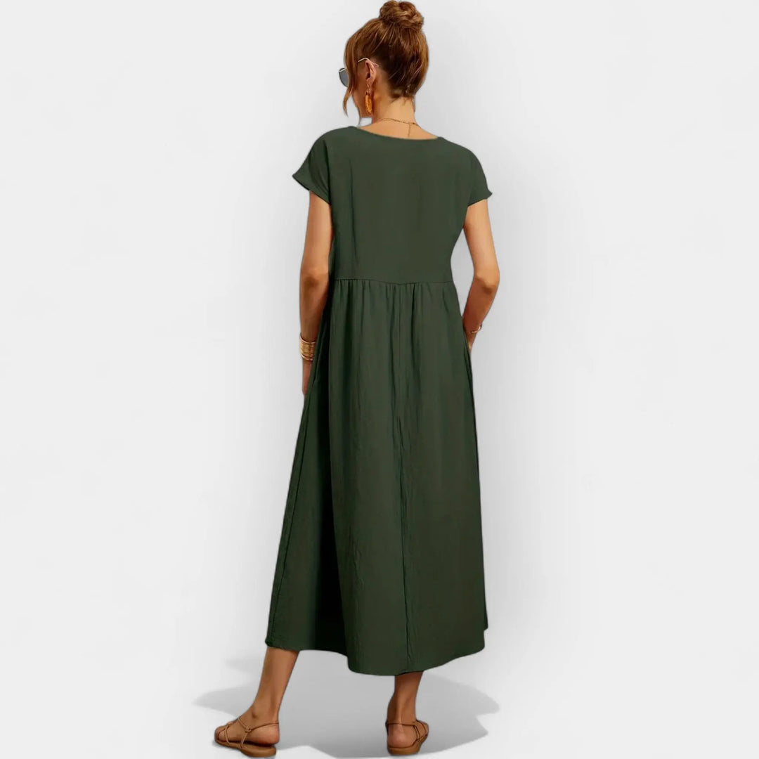 Lightweight Cotton Dress with Pockets Jasmine's Boutique Australia