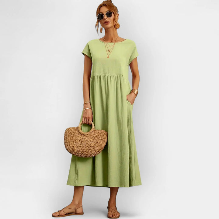 Lightweight Cotton Dress with Pockets Jasmine's Boutique Australia