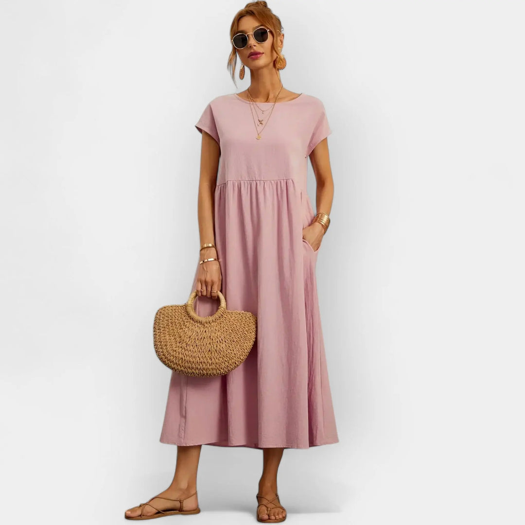 Lightweight Cotton Dress with Pockets Jasmine's Boutique Australia