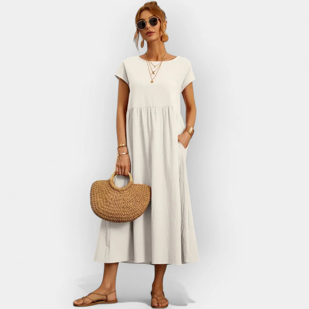 Lightweight Cotton Dress with Pockets Jasmine's Boutique Australia
