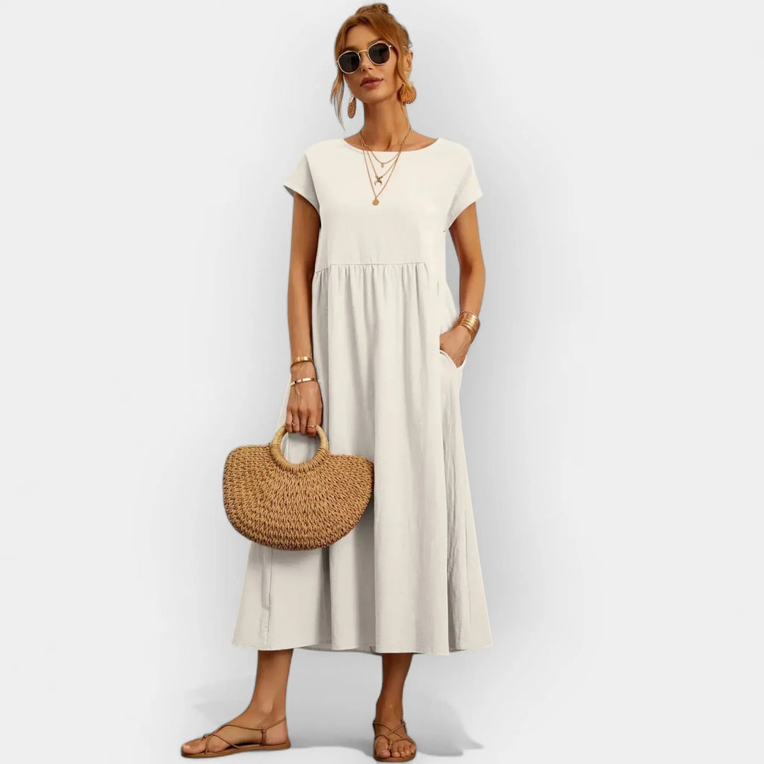 Lightweight Cotton Dress with Pockets Jasmine's Boutique Australia