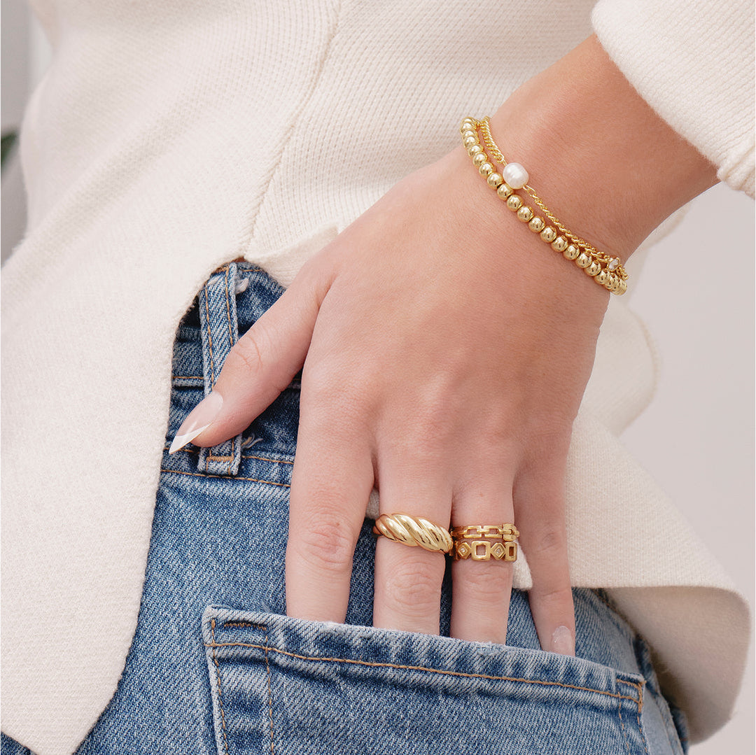 Mykonos Gold Bracelet Jasmine's Boutique Australia