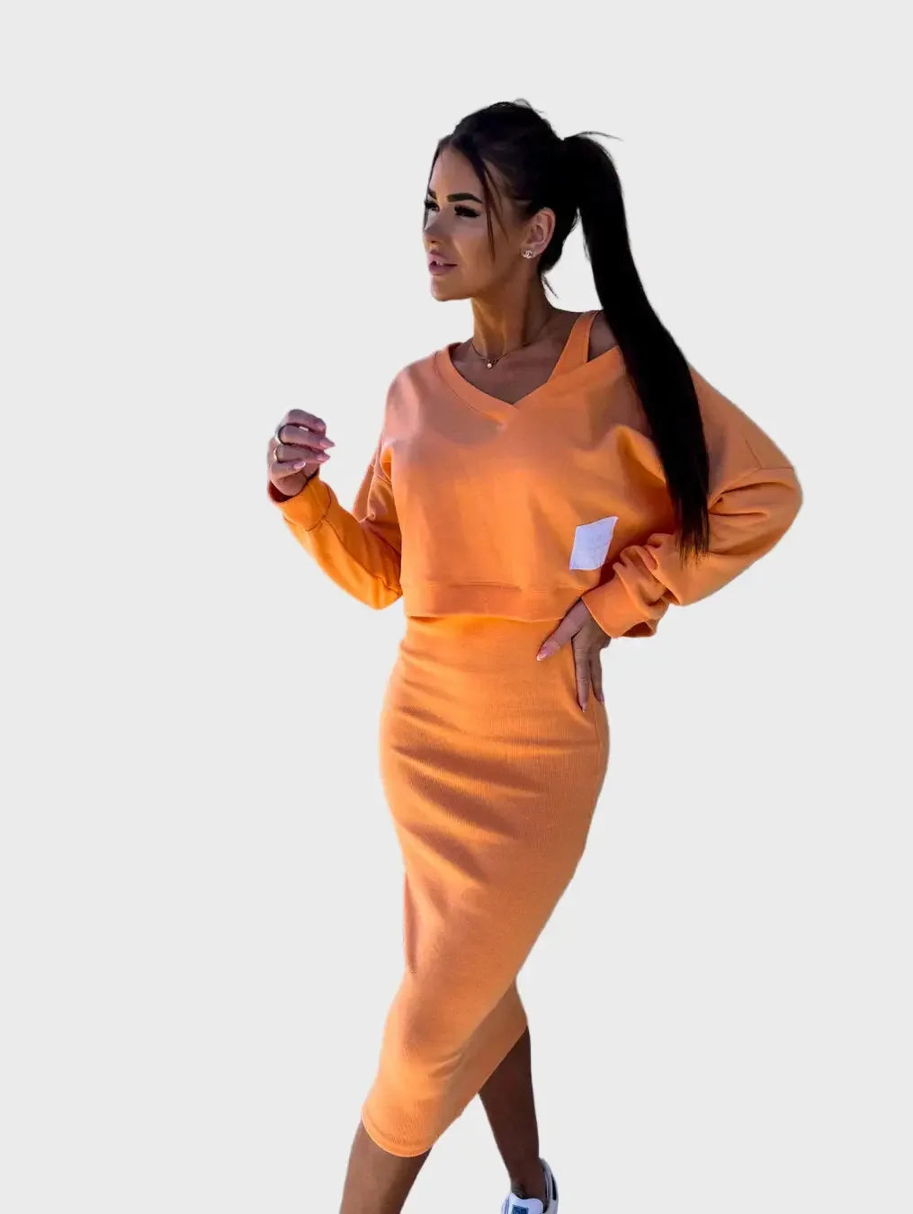 casual sweatshirt and dress set Luxe-london.uk