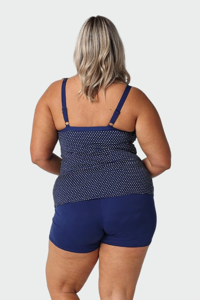 Navy Polka Dot Tankini Set Jasmine's Boutique Australia