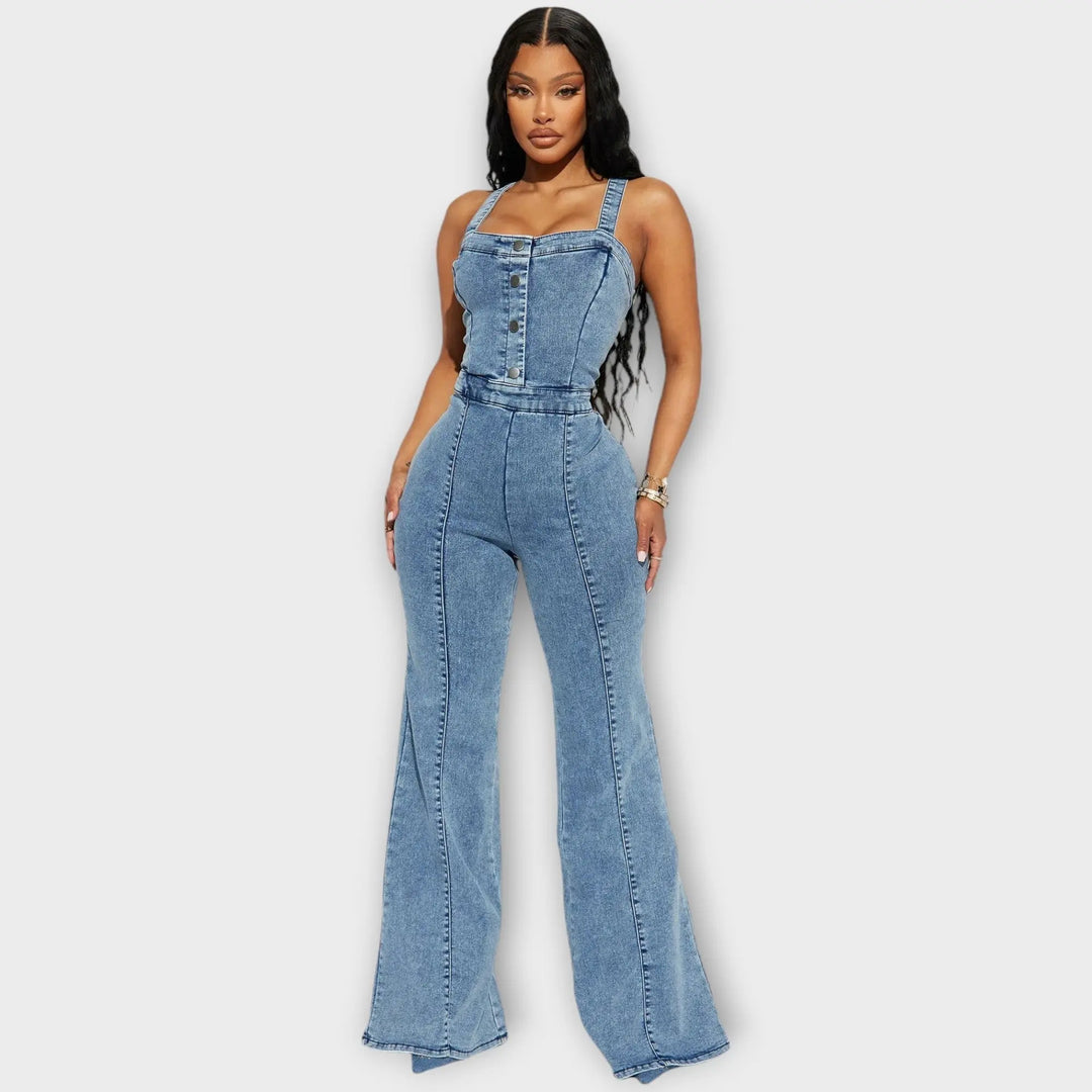 Retro Chic Denim Jumpsuit Jasmine's Boutique Australia