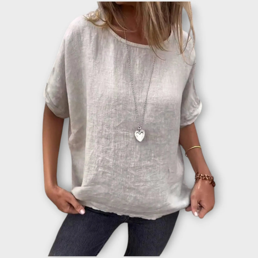 Rustic Charm Linen Blouse Jasmine's Boutique Australia