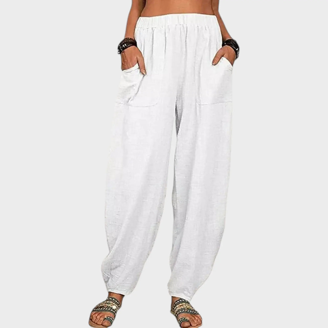 Coastal Breeze Relaxed Linen Pants Jasmine's Boutique Australia
