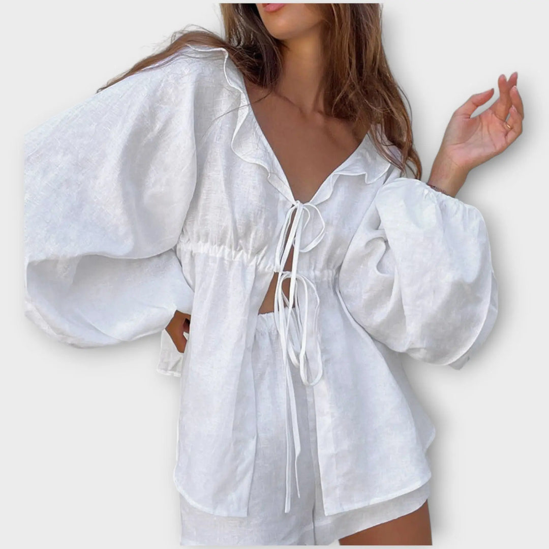 Whisper Breeze Ruffle Blouse Jasmine's Boutique Australia