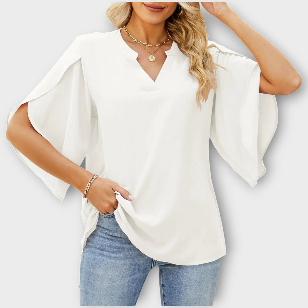 Emerald Breeze Split Sleeve Blouse Jasmine's Boutique Australia