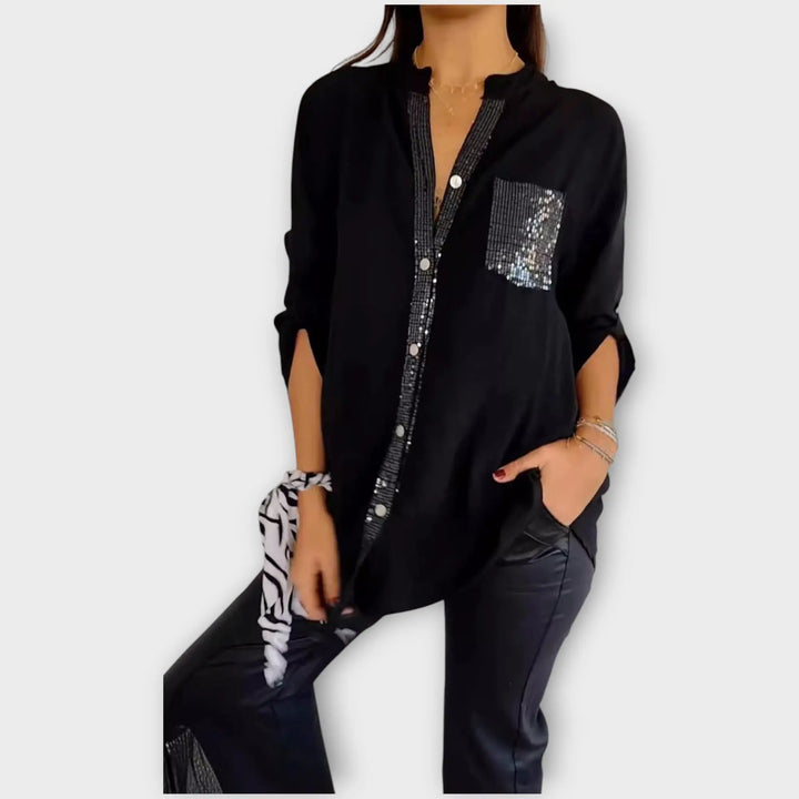 Teal Spark Luxe Shirt Jasmine's Boutique Australia