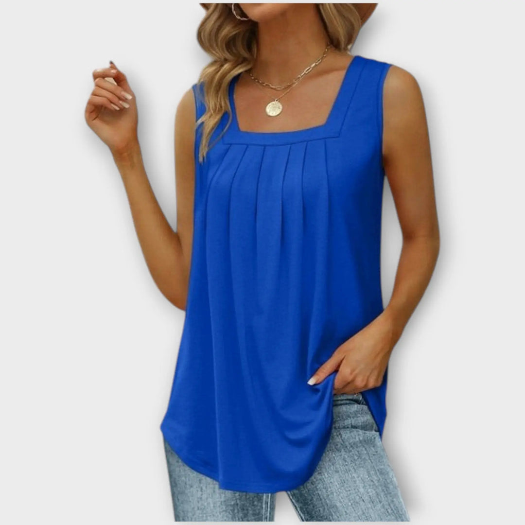 Midnight Grace Pleated Tank Jasmine's Boutique Australia