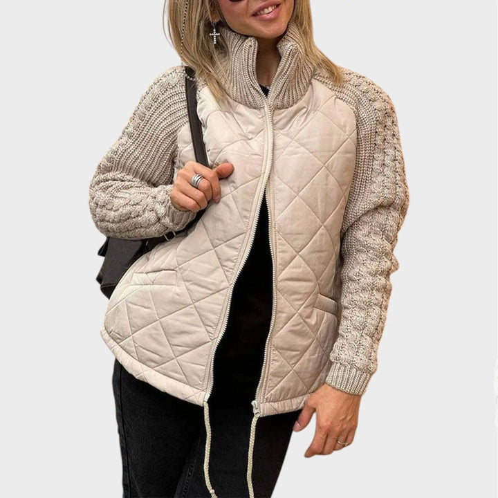 Mixed Fabric Street Coat Jasmine's Boutique Australia