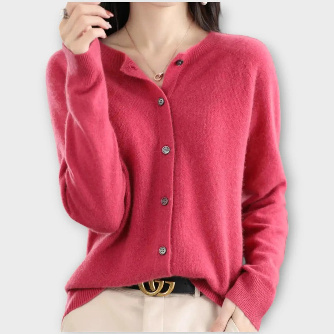 Rose Glow Button Cardigan Jasmine's Boutique Australia
