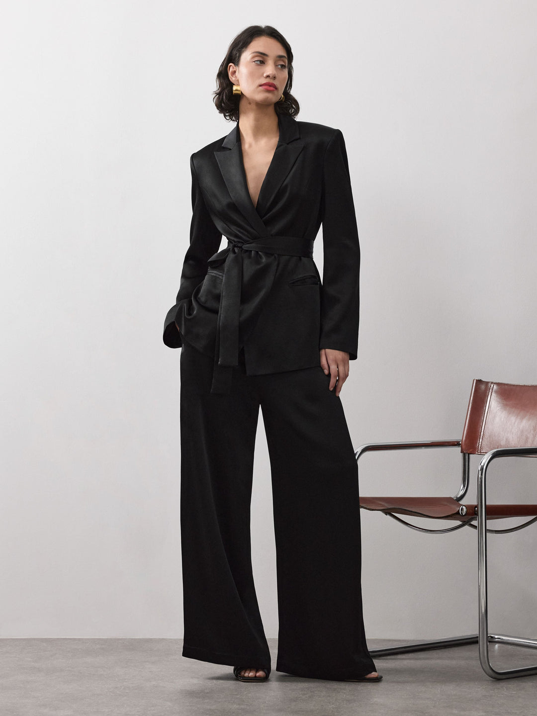 Ruby Satin Trouser  Liora Lane Boutique Trousers