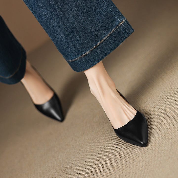 Irella Genuine Leather Flats  Liora Lane Boutique