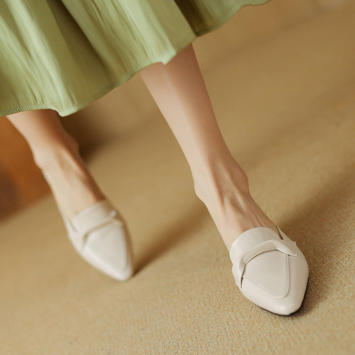 Erlen Genuine Leather Mules  Liora Lane Boutique