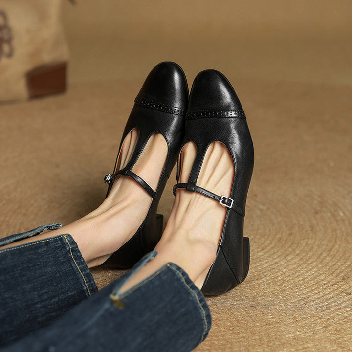 Graneth Genuine Leather Flats  Liora Lane Boutique